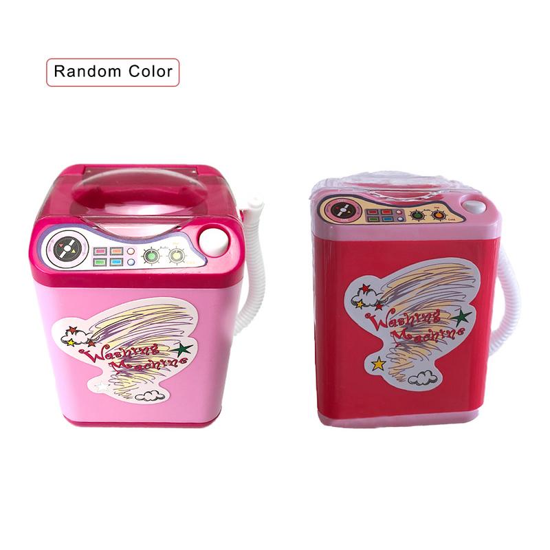 Educational Toy Mini Electric Washing Machine Children Pretend & Play Baby Kids Home Appliances Toy - Pink