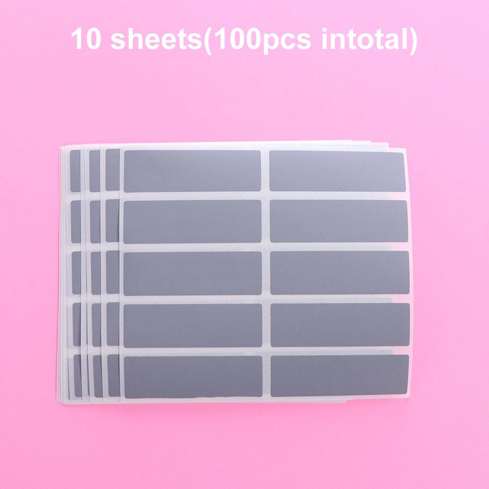 100pcs Rectangular Scraping Stickers Scratch Cards Adhesive Scratch Off Stickers Funny Scratch Off Cards