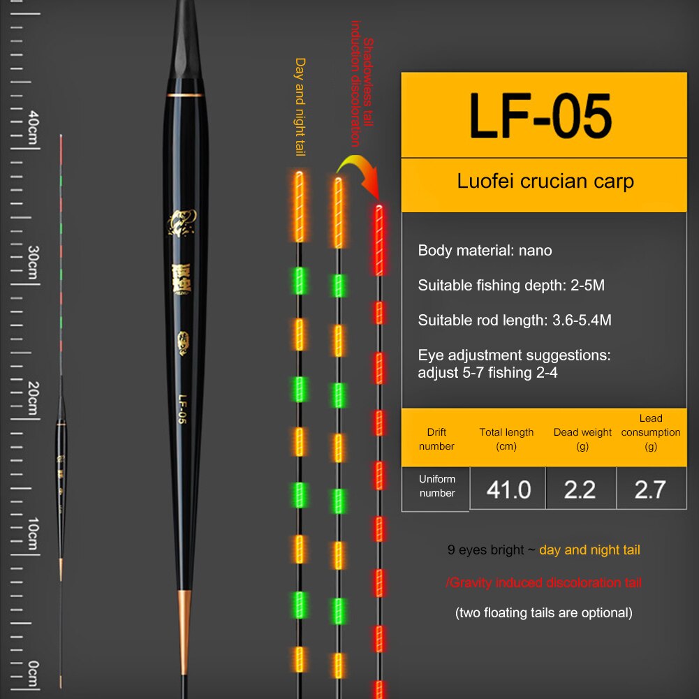 Carp Fishing Floats+Battery Fish Bite Reminder Buoy Night Light Electronic Bobber Carp Fishing Tool Gear Supplies: 41