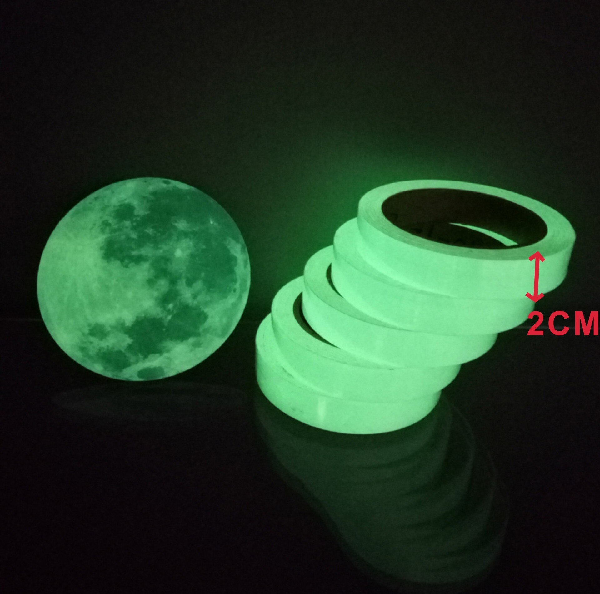 Luminous Tape Self Adhesive PET Warning Tape Night Vision Glow In Dark Wall Sticker Fluorescent Emergency Stickers Glow In Dark