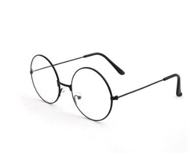 "cirkel" briller: Sort