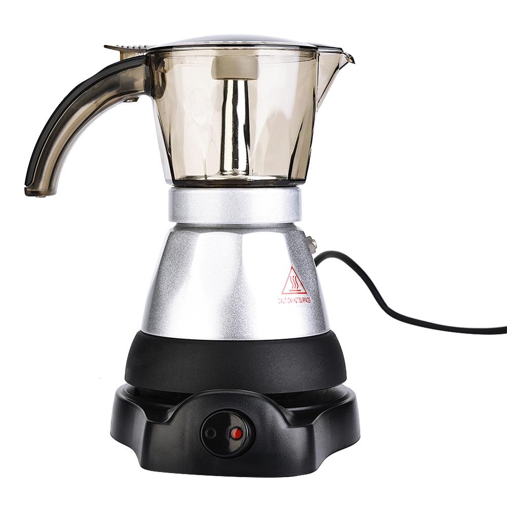 300ml elektriske espresso moka gryder kaffe perkolatorer italiensk mokka kaffemaskine 220v kogeplader filter perkolator cafetiere