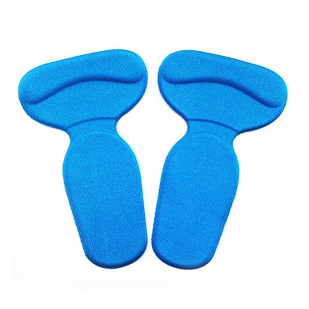 Almohadillas de silicona antifricción para el talón, almohadillas para el cuidado de los pies, antideslizantes, antideslizantes, tacto suave, 1 par: Azul