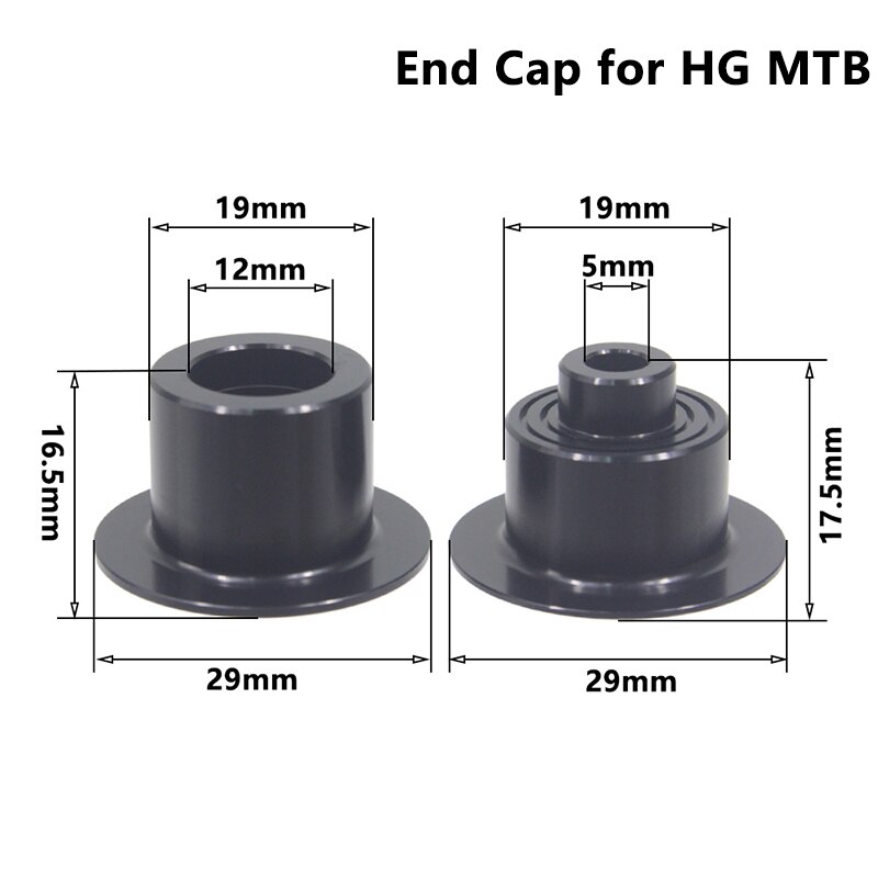 Bicycle Micro Spline Freehub MTB Road Bike Hubs Converters End Cap Adapter 11/12 Speed MS HG DT Hub Body Driver for XD DT240 350: HG MTB End Cap