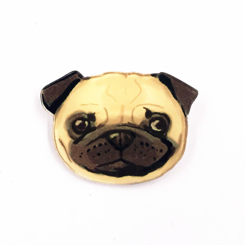 1Pcs Olieverf Creatieve Icoon Broche Leuke Dier Pin Acryl Panda Varken Hond Badge Voor Kids Beloningen Zak Hoed sjaal Decoratie: Antique Copper