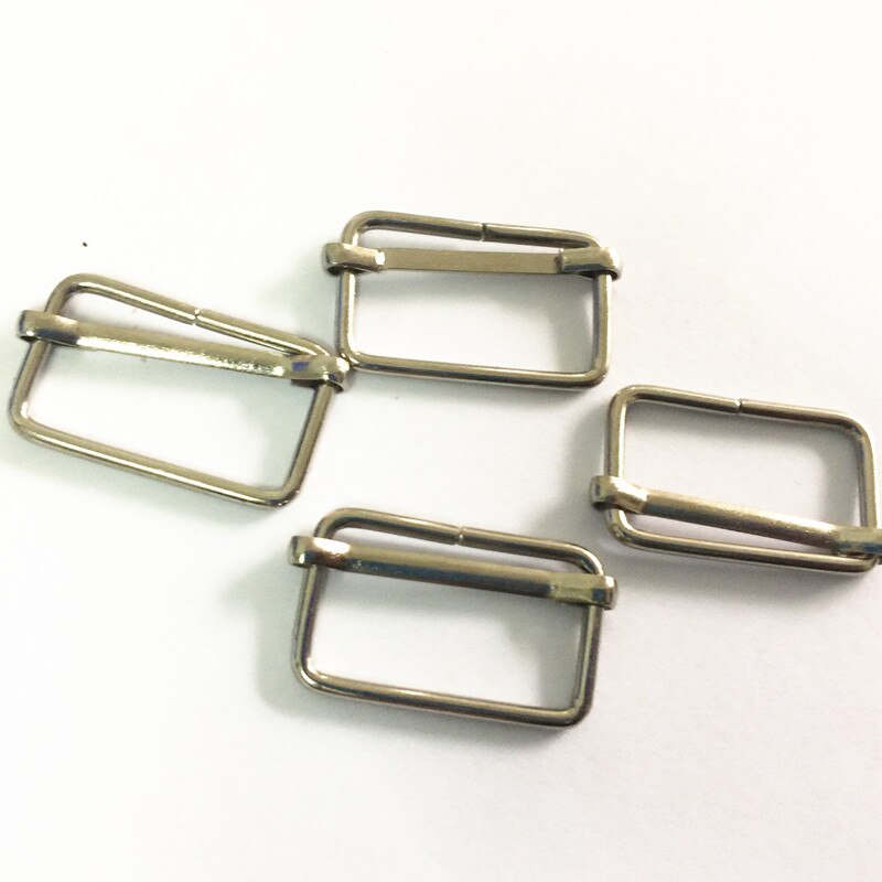 20pcs Bag Strap Fitting Buckle Adjust Slider Loop Bag Making 25mm Sewing Craft,belts bags and shoes fasteners