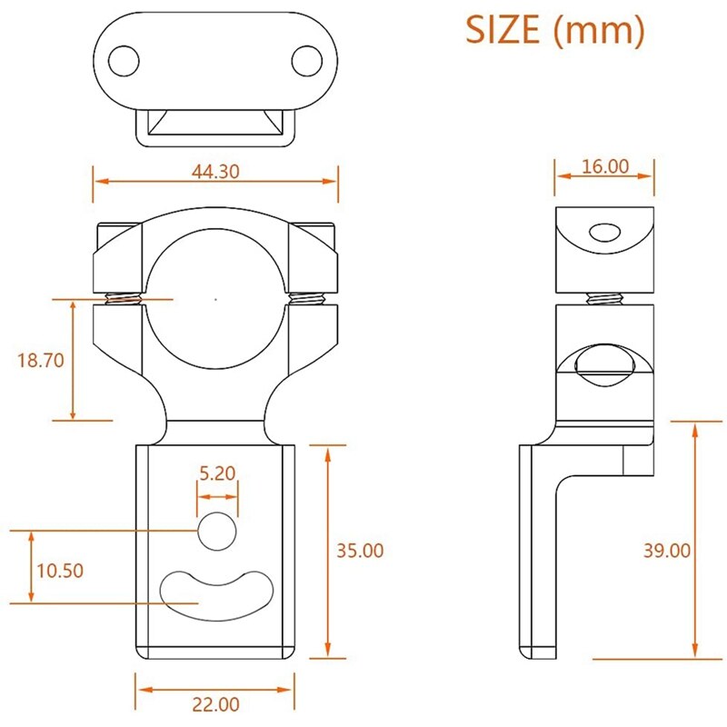 Universal 22mm 25mm 7/8Inch Motorcycle Headlight Bracket Spotlight Holder Tube Clamp for Cafer Racer Chopper,TG82