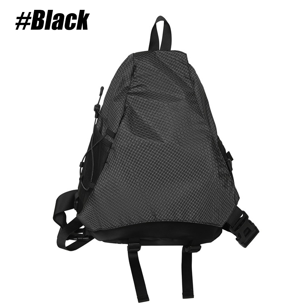 1 STKS Crossbody Sling Bag Waterbestendige Rugzak Lichtgewicht Schouder Borst Dagrugzak voor Mannen Vrouwen Fietsen Wandelen Reizen: witte kleur