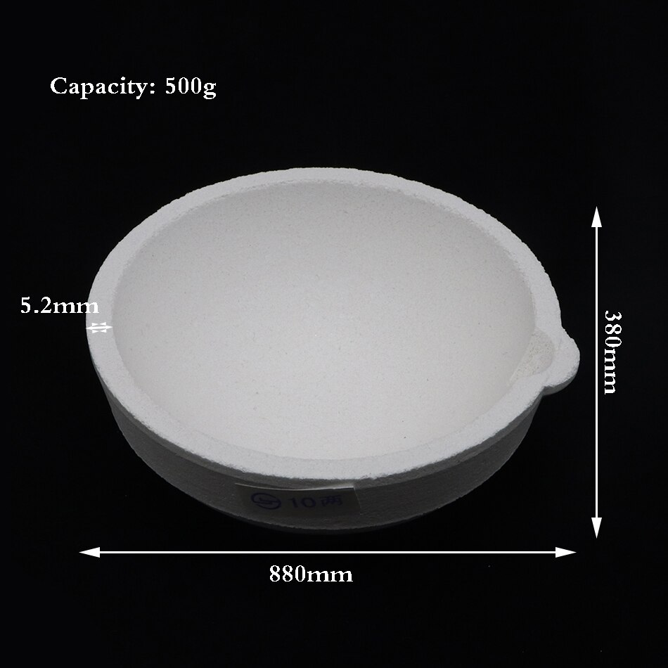500g juveler kvarts silica smeltende smeltedigel gryde smeltning smelte metal guld sølv smykker støbning: Default Title