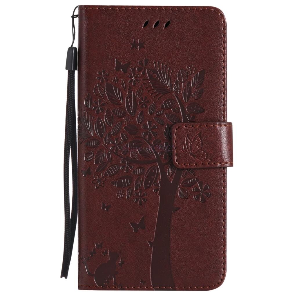 Coque voor lg  k10 k 10 lte lgk 10 k410 flip wallet leren telefoonhoesje voor lgk 430 k420n k430 k430ds k 420n k 430 k 430ds capa: Bruin