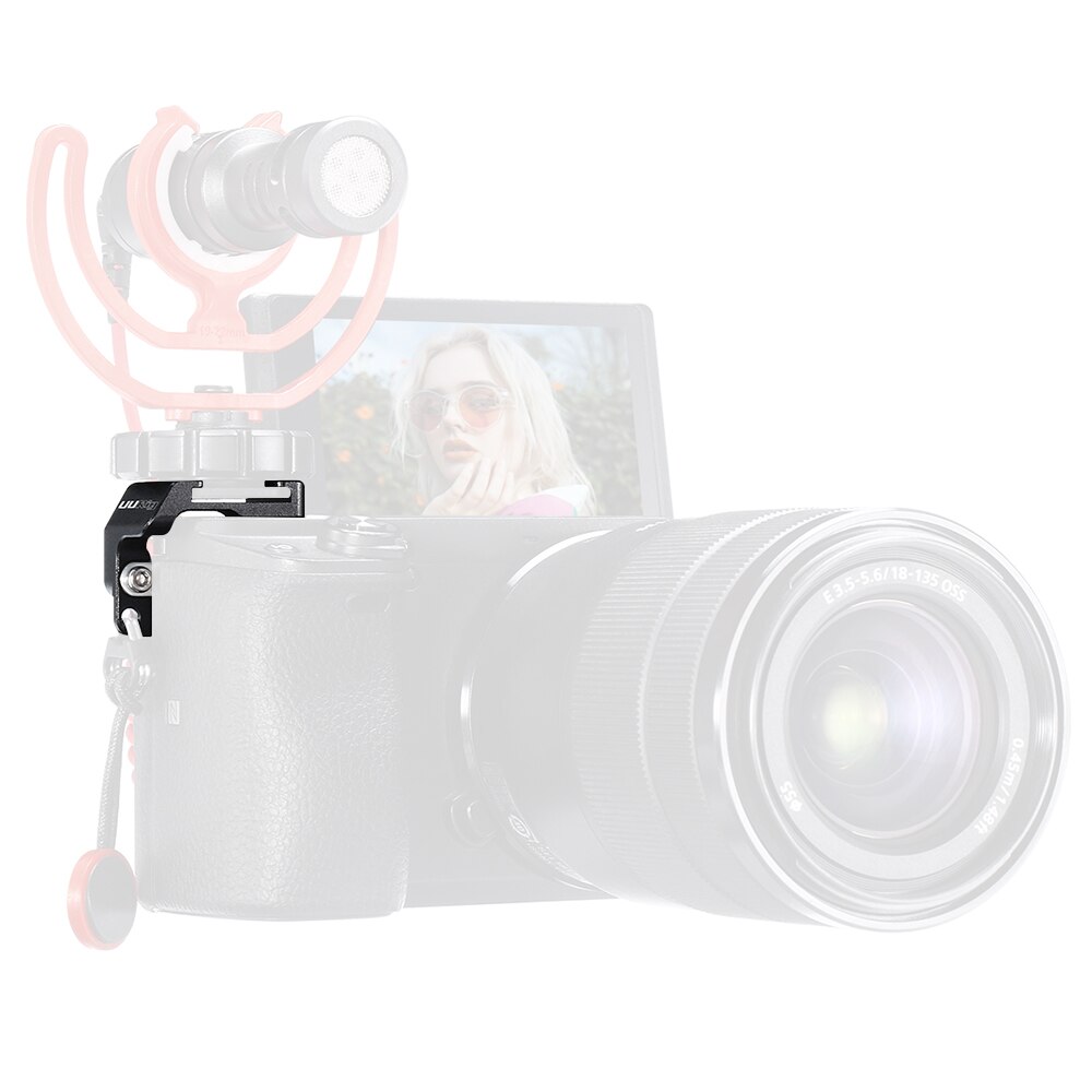 Adaptador de montaje del convertidor de la Cámara UURig para la expansión del micrófono de la luz LED Compatible con Sony A6400 accesorios de fotografía estudio