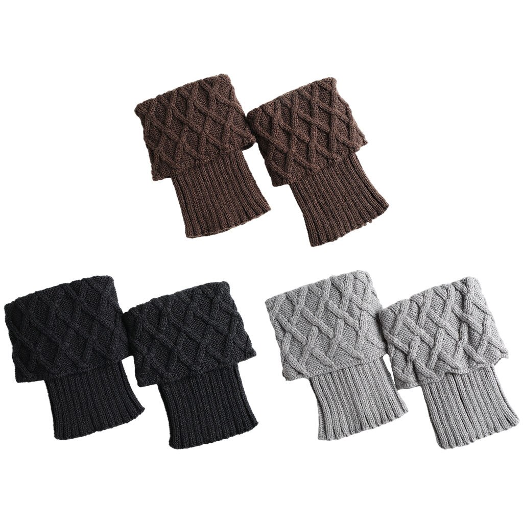 Winter Cable Knit Leg Warmers Short Protector Crochet Boot Cuffs Women Leg Warmers for Calf Warmer Women Girls