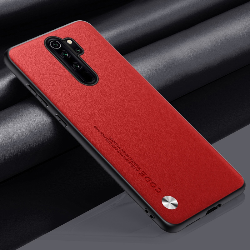 Luxury PU Leather Case For Xiaomi Redmi Note 8 Pro Back Cover Silicone Shockproof Protection Phone Case For Redmi Note8 Pro 8Pro: Orange