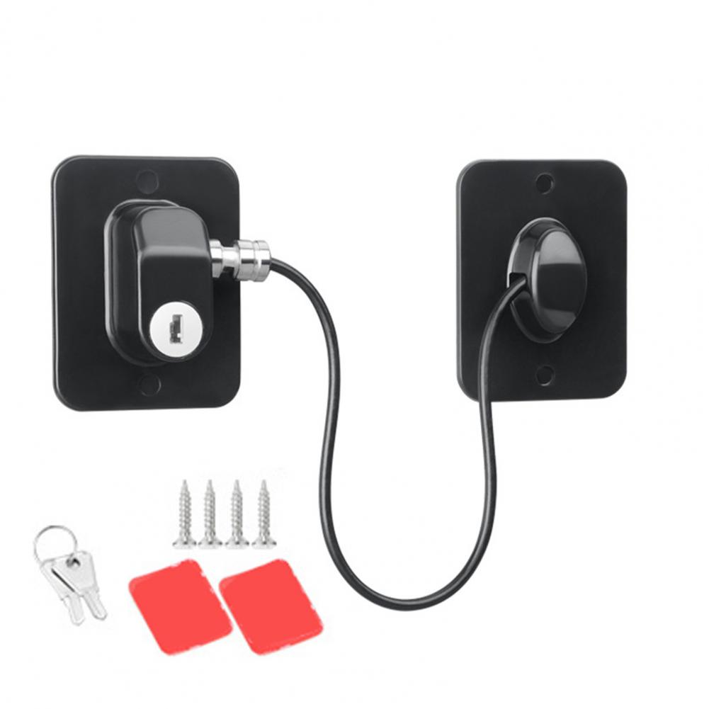Kühlschrank-Türschloss-Set mit Schlüsseln, kindersicheres Kühlschrank-Sicherheitsschloss für Zuhause, Küche, Gefrierschrank, Schränke, Schubladen, Schränke, Fenster: Rot