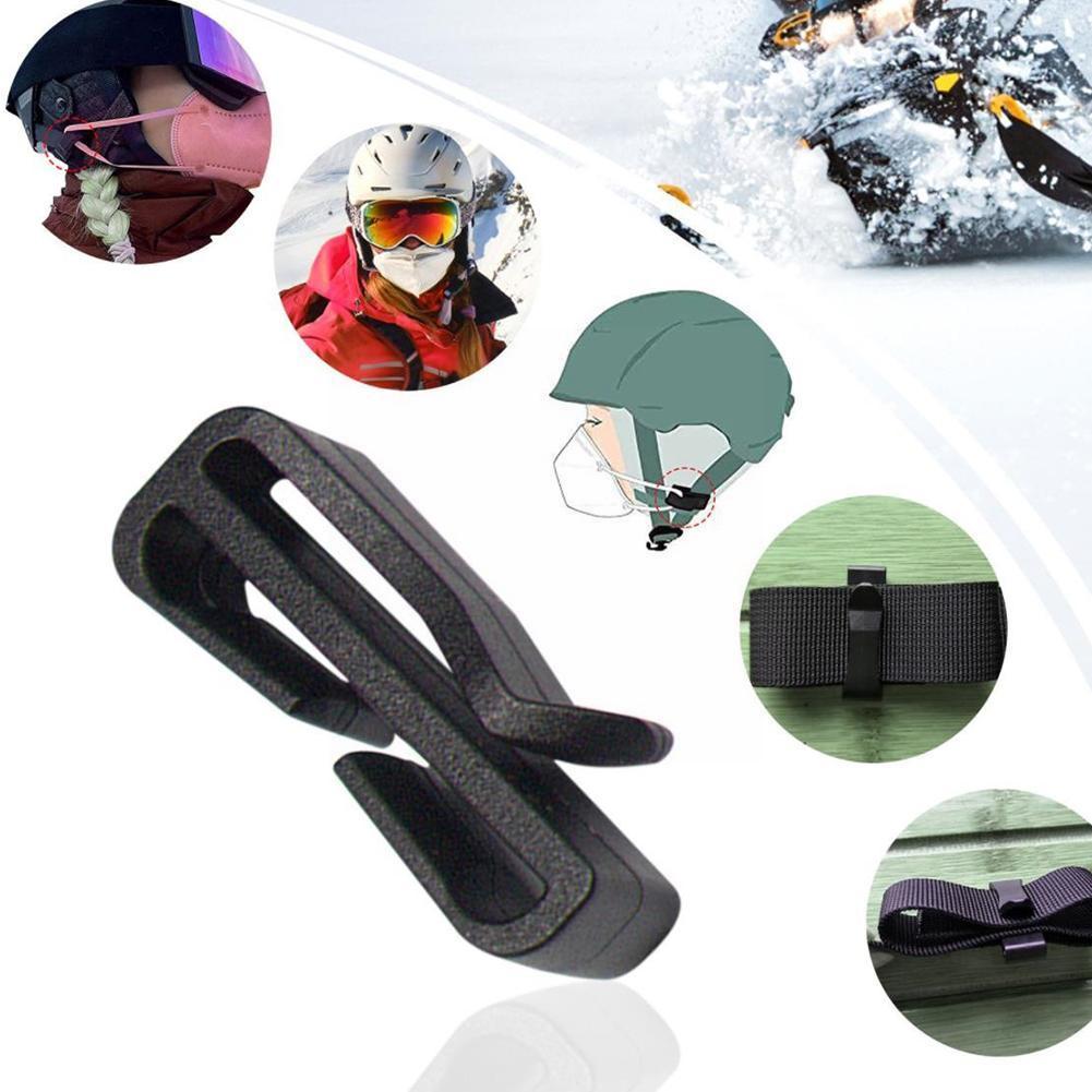 10pcs Ski Helmet Holder Plastic Multipurpose Helmet Clip Easy Mounting For Outdoor Cycling Skiing Climbing Sports J8a8