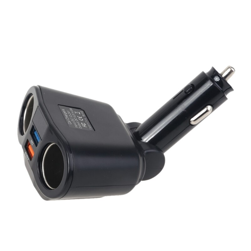 Car 2-Way Socket Splitter Dual USB Charger FM Transmitter U Disk Music Player N0HC