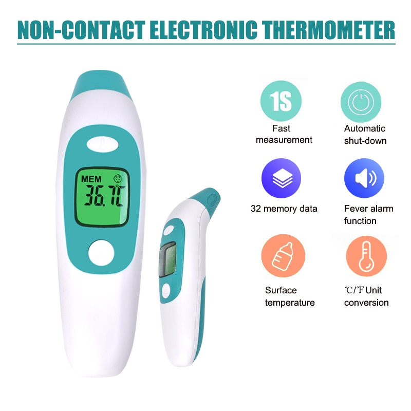 Hoge Precisie Non-contact Infrarood Handheld Elektronische Temperatuurmeting Digitale Temperatuur Meter Termometro Infrarojo