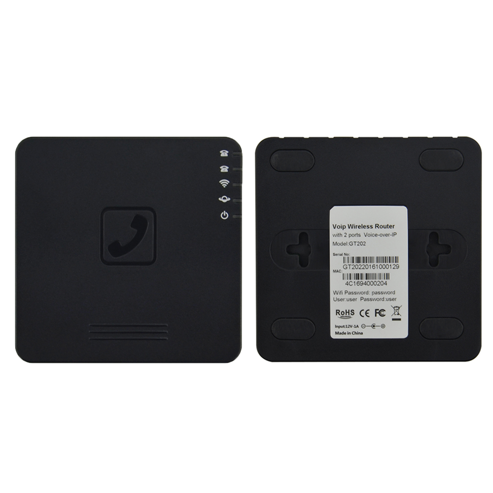 Fast VoIP wireless Router with 2 ports Voice over IP GT202 SIP Gtalk wireless ATA gateway GT202