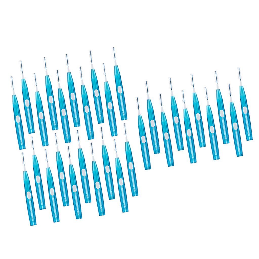 30x Push-pull Oral Care Interdental Brushes Teeth Gap Residue Cleaner Toothpick