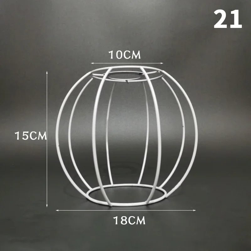 Lampenkap Kooi Frame Ijzeren Draad Licht Kroonluchter Beugel Lamphouder Voor Diy Ring Guard Tafel Lampenkap Ondersteuning Materiaal