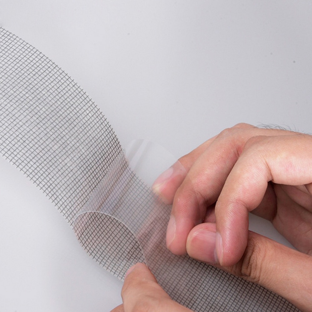 Zestaw siatki okiennej owadów taśma naprawcza muchy robaki osa moskitiera siatka pokrywa z siatki taśma naprawcza taśmój wodoodporne 5*200cm 1