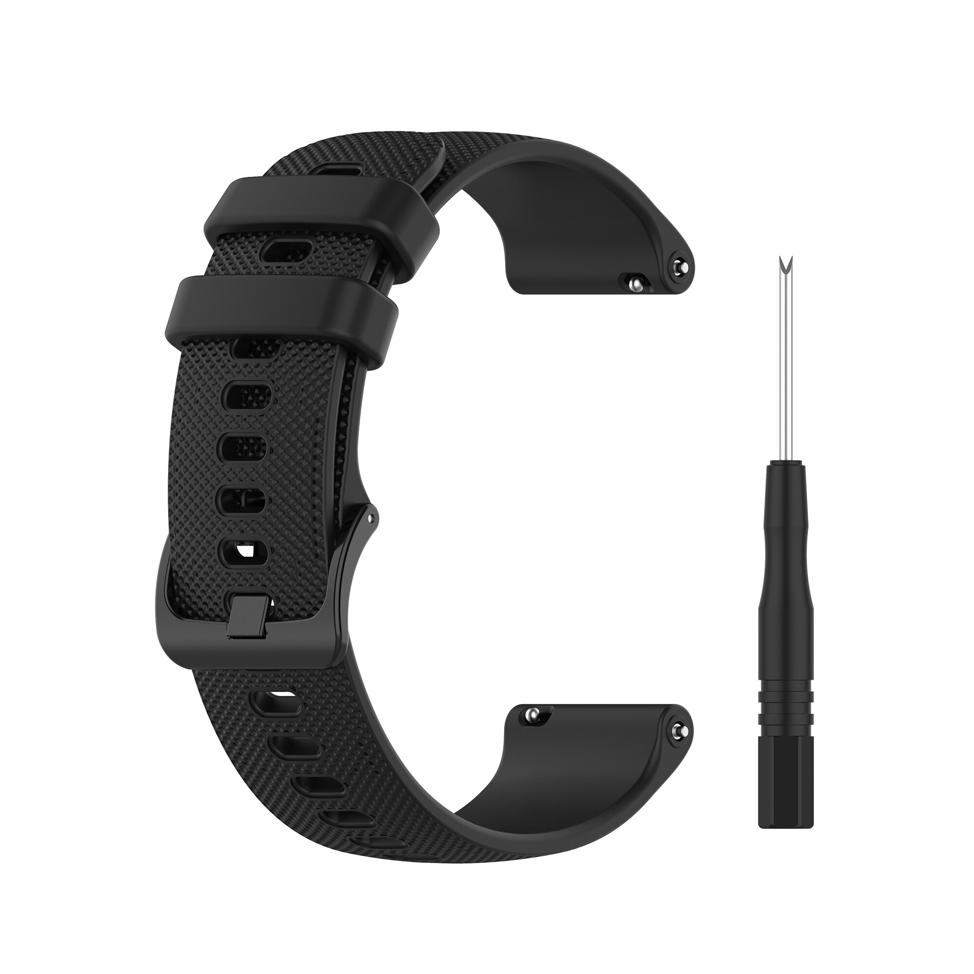 Garminille 745 hihnat urheilu silikonikello ranneke garmin forerunner 745 vaihtorannekoru rannehihna älykkäät tarvikkeet: Musta