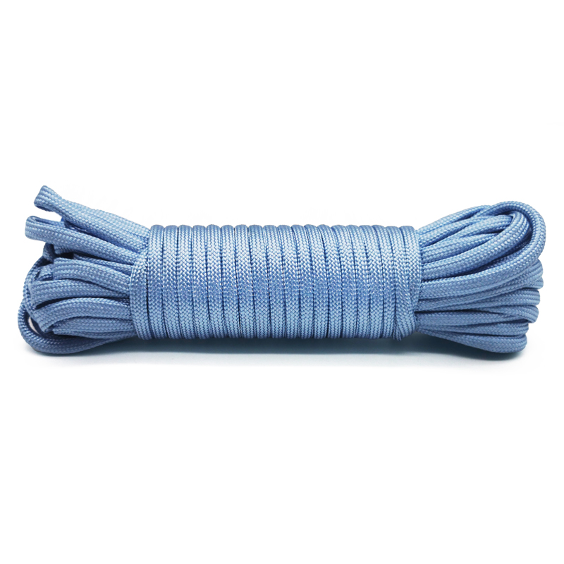 Cuerda de paracaídas de supervivencia, 7 núcleos, 550lb, 30m de diámetro, 4mm, accesorios de tienda para hacer cordón, pulsera, Collar de perro, Idea de: Rojo y verde / 20 m