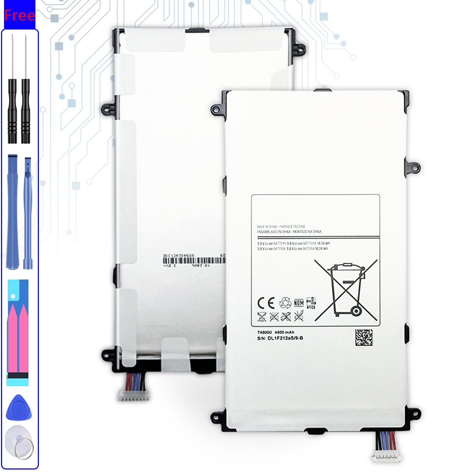 Lithium Polymer Battery T4800E T4800C For Samsung Galaxy Tab Pro SM T320 T321 T325 Tablet Battery 4800mAh