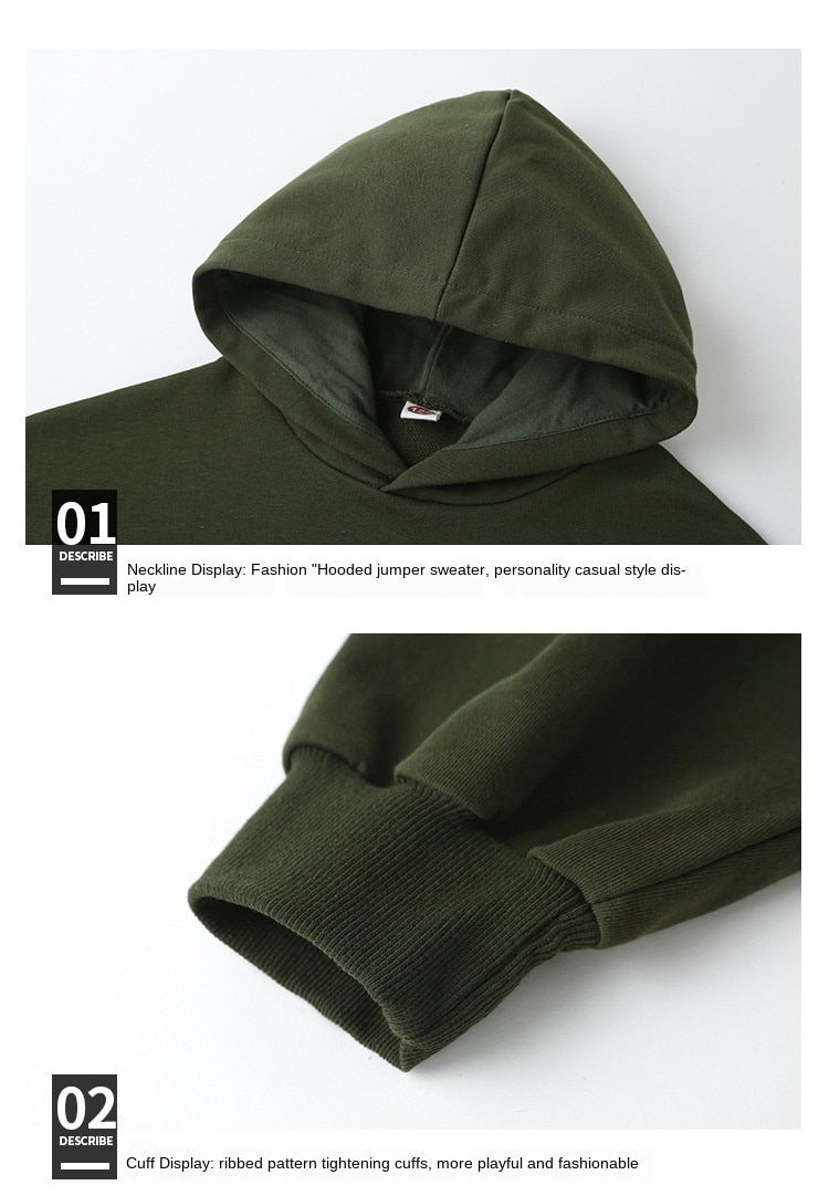 Barn jenter oversize armygrønn hettegenser 10 12 år høstklær