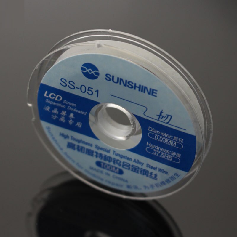 Sunshine SS-051 High Toughness Special Tungsten Alloy Steel Separating Wire Cutting Line For Phone Screen Refurbish Repair Tools