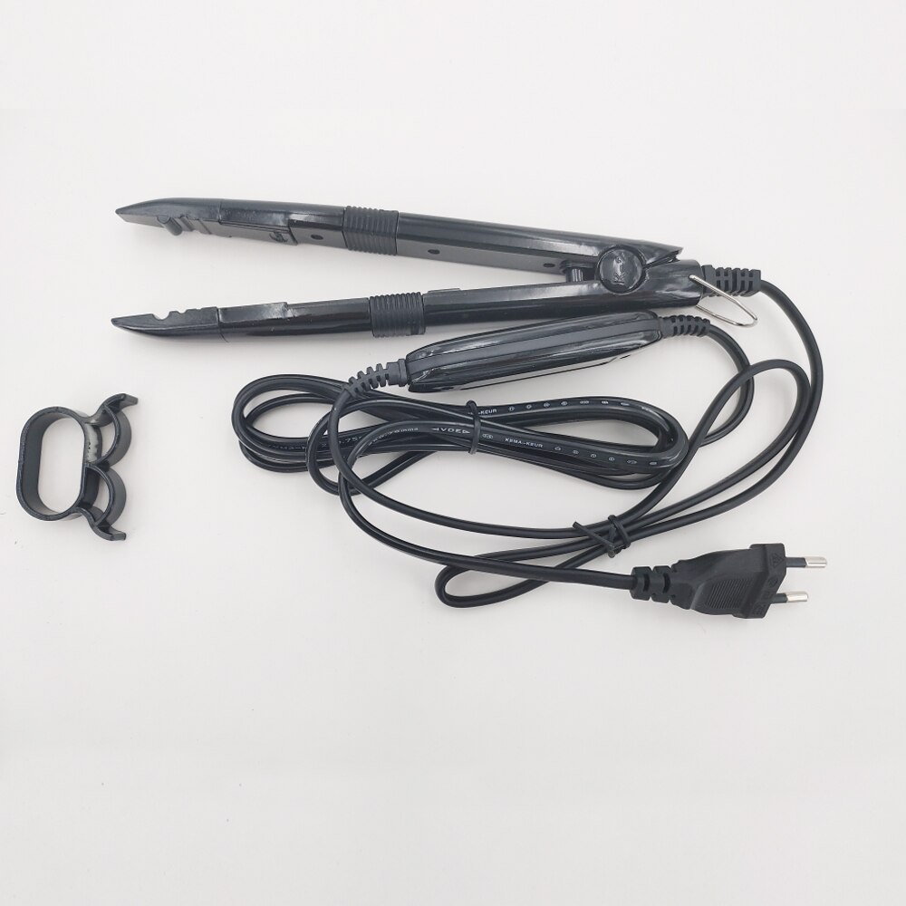 Fusion Iron Connector Keratin Bonding Tools Adjustable Temperature Mini Iron Fusion Connector Black/Red Color Available