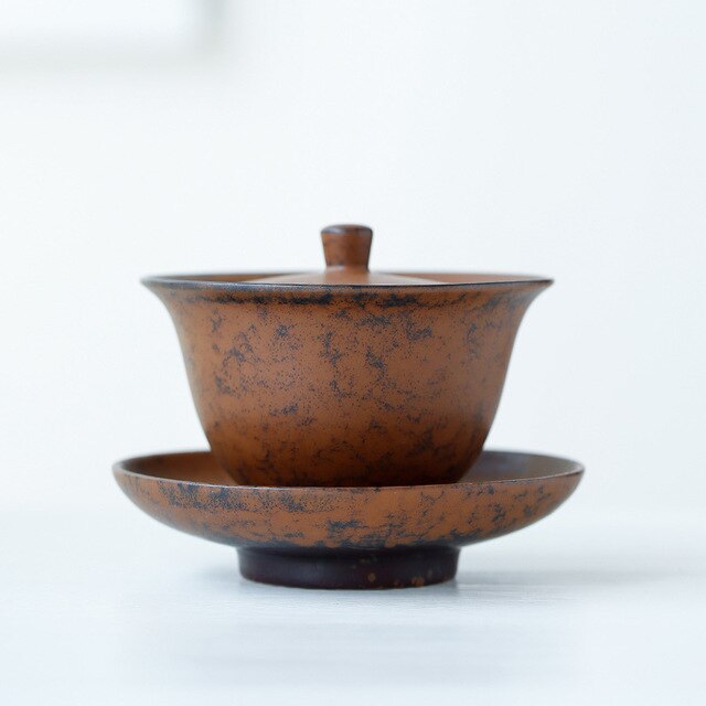 Japanese Tea Tureen Handmade retro stoneware tea maker Big Ceramic Tea Bowl: A