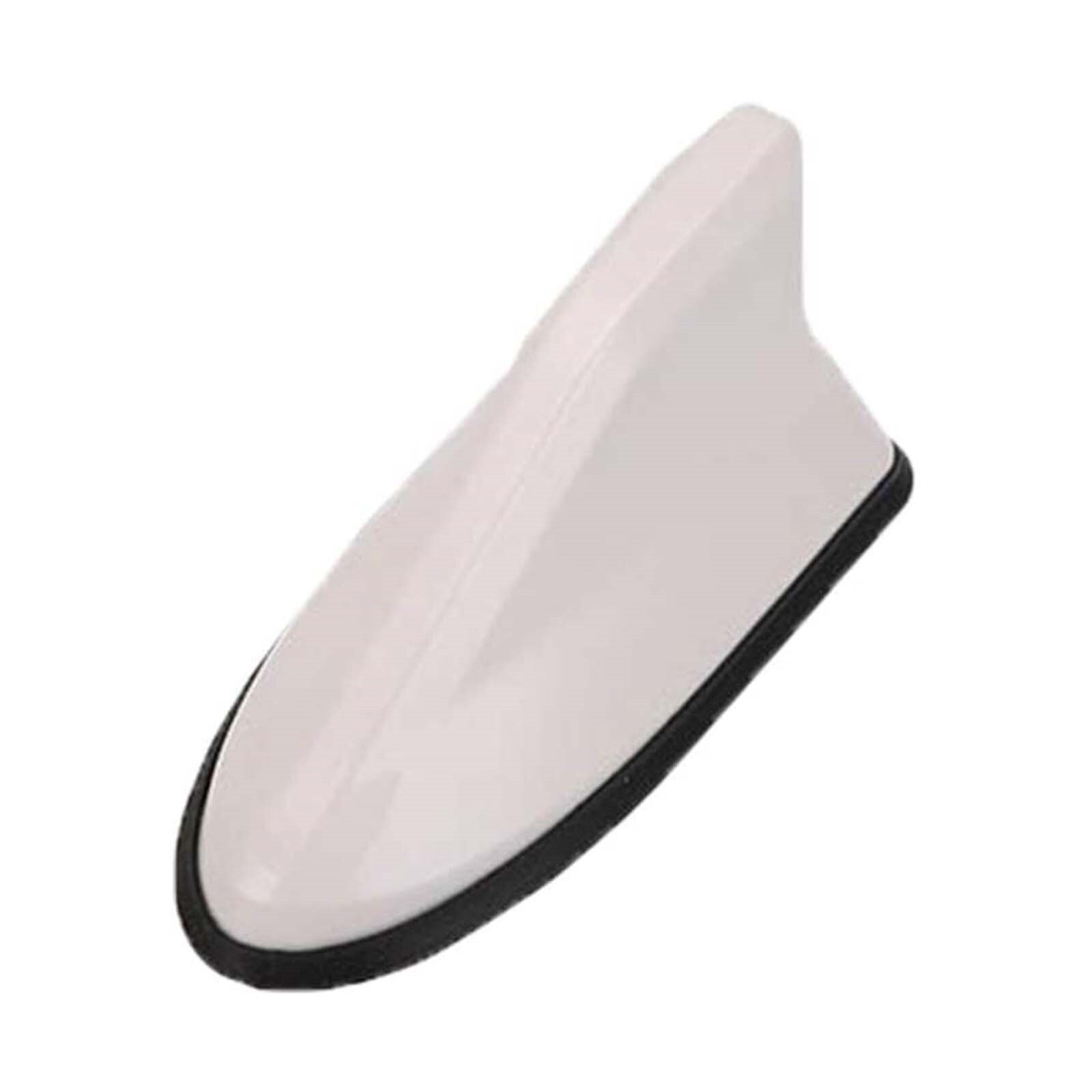 Universele Auto Fin Antenne Autoradio Antennes Fm/Am Signaal Beschermende Antenne Auto Styling Auto Dak Decoratie Sticker Base: White 