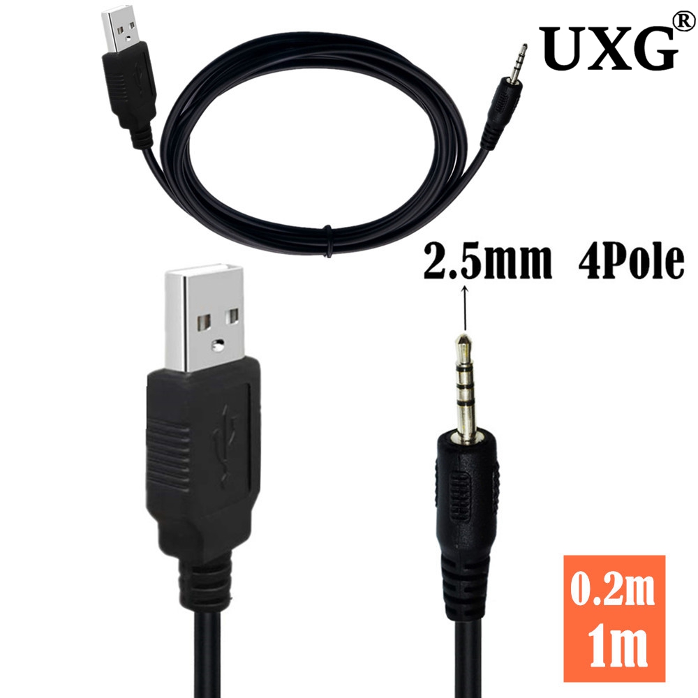Cable cargador de carga USB de 2,5 mm para auriculares JBL Synchros E40BT/E50BT/J56BT carga USB