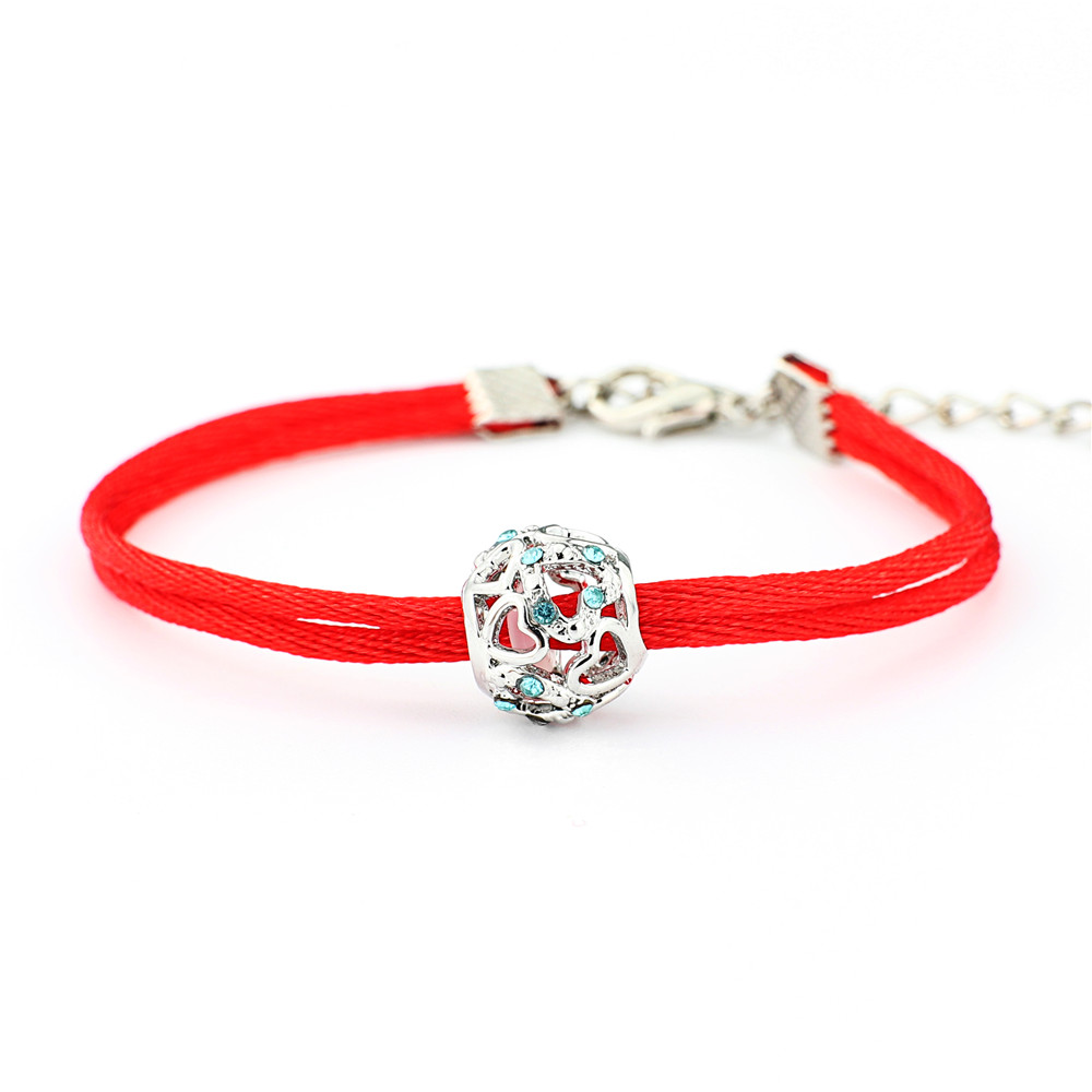 Dgw Handgemaakte Gevlochten Touw Armbanden Rode Discussie Charm Armbanden Brengen Je Geluk Vreedzame Armbanden Verstelbare Lengte: JDSL096
