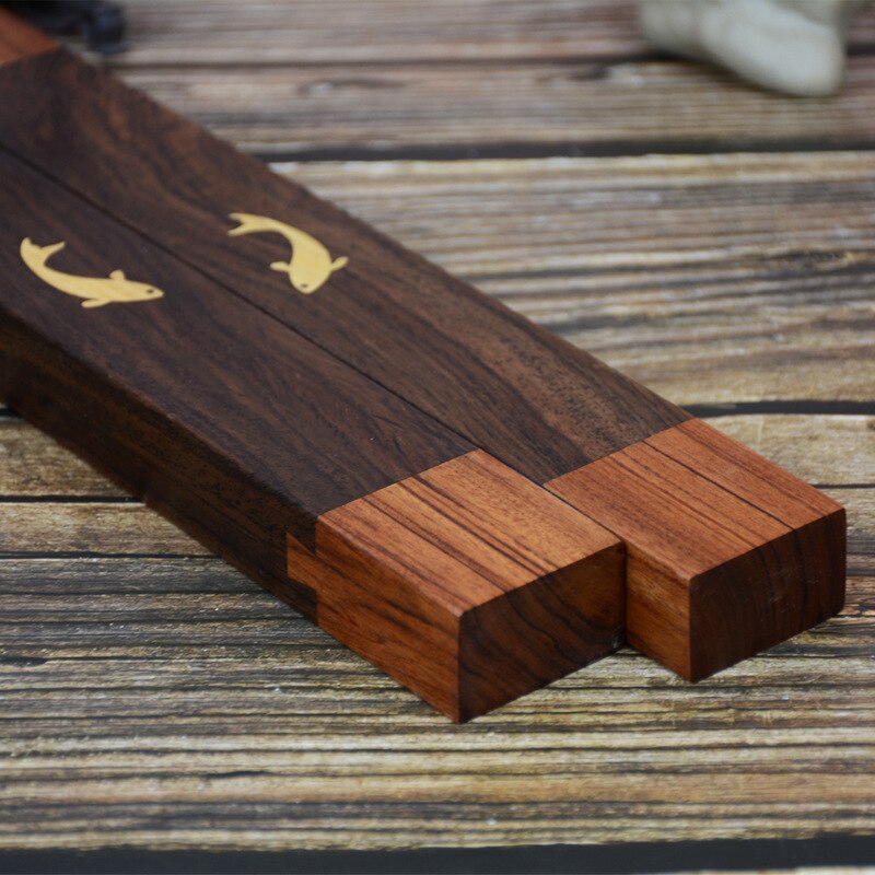 Presse-papier Chinese Kalligrafie Schilderen Paperweights Traditionele Studenten Carving Ambachten Massief Houten Rijstpapier Presse-papier