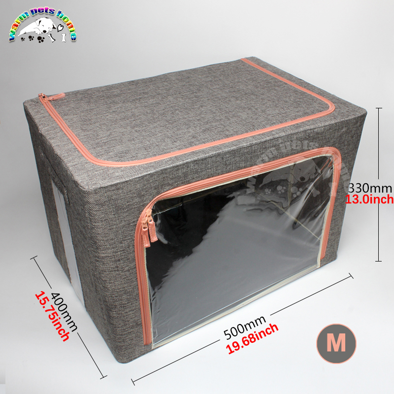 Pet ICU Cage Animal Oxygen Atomization Cages Linen Foldable Box Veterinary Equipment: Red