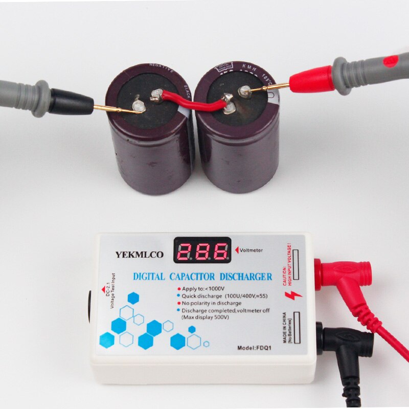 1000v batteri kondensator hurtig aflader højspænding afladningsværktøj elektronisk reparation digital gnist hurtig afladning