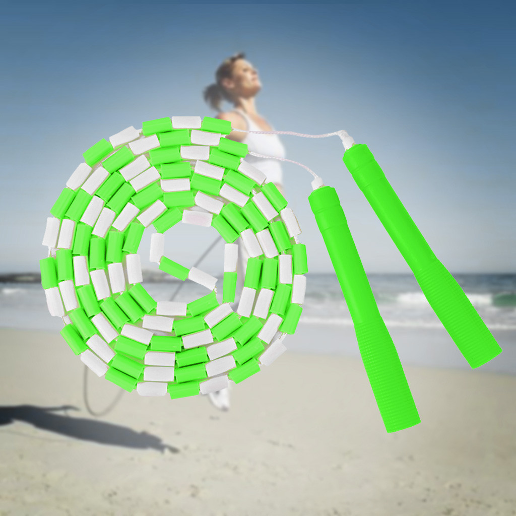 Tricks Vaardigheden Jump Skipping Overslaan Touw Pvc Beginner Zachte Kralen Kralen Kralen Basic Gesegmenteerde Fitness Cordes À Sauter # T2P: B