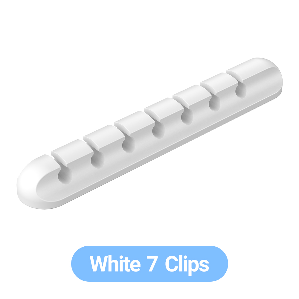 Adhesive Cable Holder Clips Cord Management Wire Organizer for Desktop USB Charging Cable Nightstand Power Cord Mouse Cable: GRAY