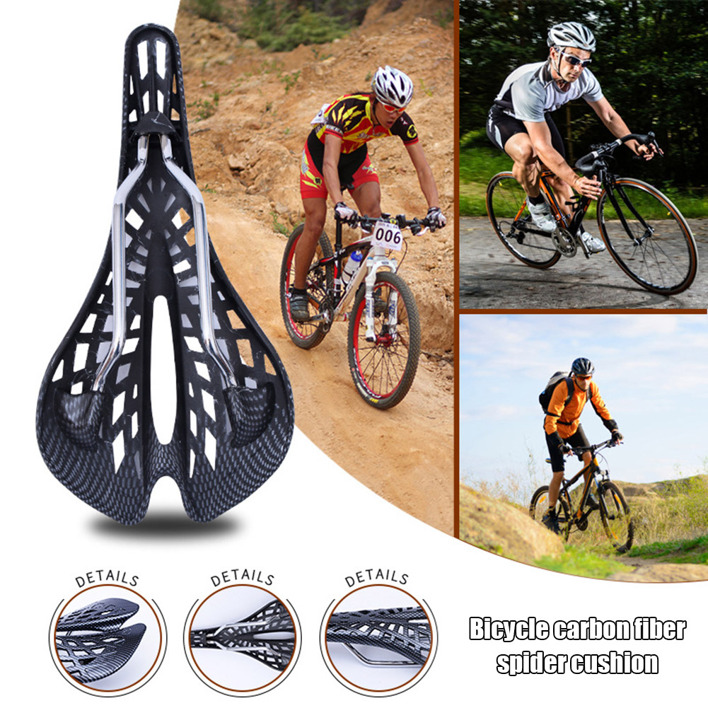 Ingebouwde Zadel Suspension Bike Zitkussen Comfortabele Duurzaam Zadel Fiets Spider Koolstofvezel XD88