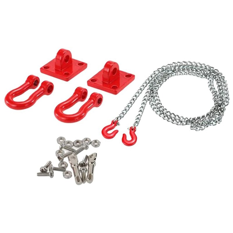 RC Tow Hook Trailer Chain Buckle Bracket with Oil Tank Drum For RC4WD D90