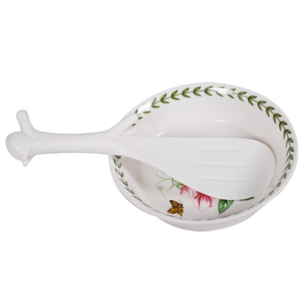 Portable debout écureuil cuillère tour tableaux collants nourriture cuillère riz Scoop vaisselle fête fournitures accessoires de cuisine: white