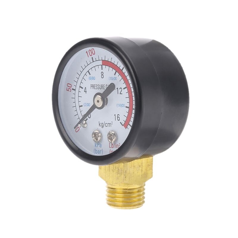 Dual Scale Economical All Purpose Pressure Gauge with Brass Internals 0-220 PSI/KPa