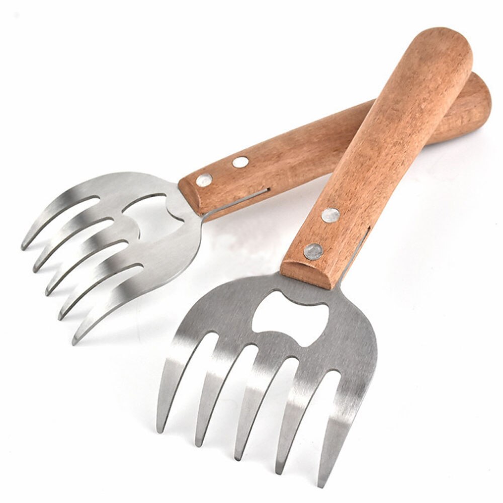 Fourchettes de levage de dinde, fourchette de poulet de volaille de griffes de viande, viande d'acier inoxydable: Yellow