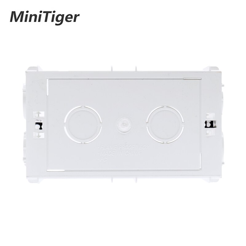 Minitiger Wall Mounting Box Internal Cassette White Back Box 137*83*56mm For 146mm*86mm Standard Touch Switch and USB Socket