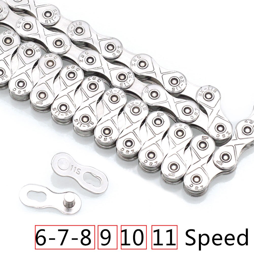 Bicycle Chain 8 9 10 11 Speed Buckle Single Speed MTB Chain Mountain Bike Road Chain Bike Parts eslabon rapido cadena 11v