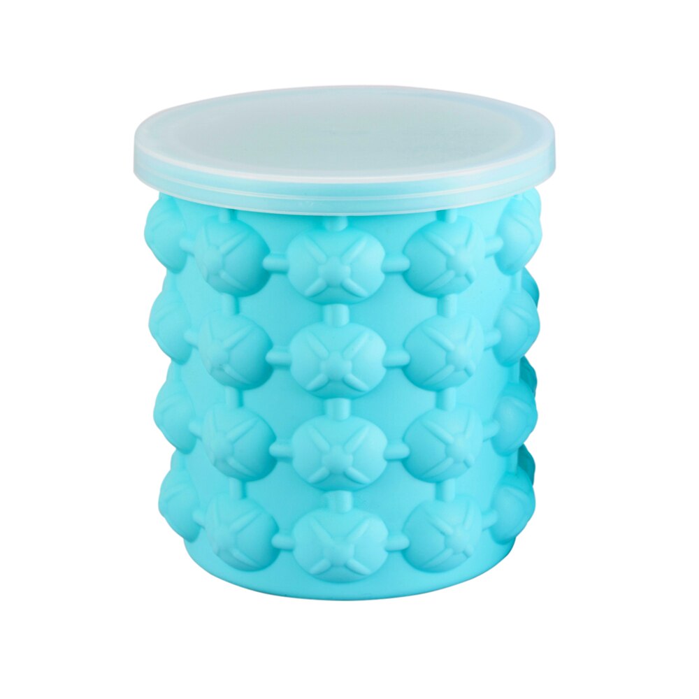 Silicone Ice Maker Fast Cold Ice Bucket Whiskey Wine Ice Cooler Beer Freeze Barrel Cabinet Space Saving Kitchen Ice Making Tools: 1100ml Medium