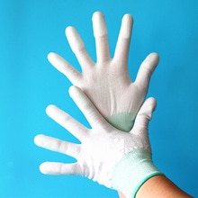 5 paar Antistatische Handschoenen Anti Statische ESD Elektronische Werkhandschoenen pu gecoat palm gecoat vinger PC Antislip voor Vinger Bescherming
