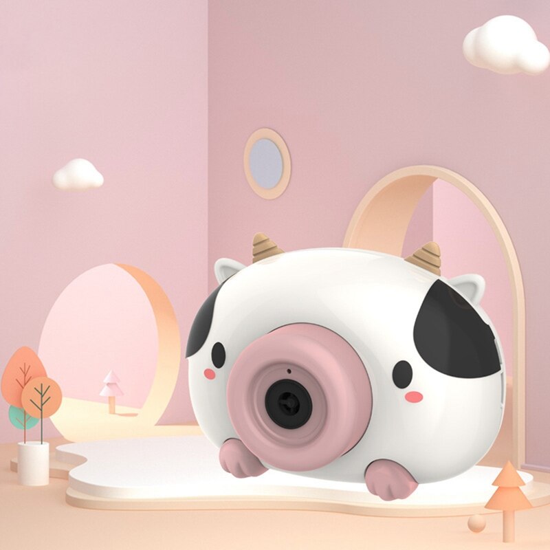 Cartoon Dier Automatische Bubble Machine Voor Lente Uitje Bubble Blazen Camera Muziek Speelgoed Kinderen Buiten Spel: TOY11821H04